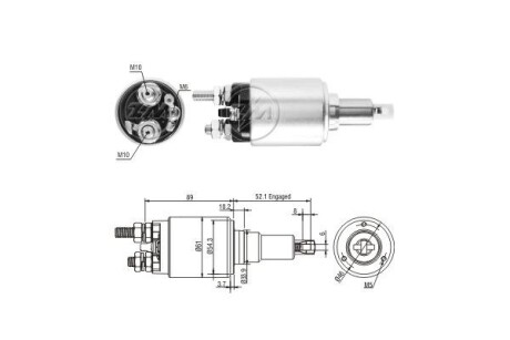 Тягове реле, стартер (ZM) ERA ZM5639