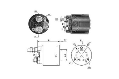 Тягове реле, стартер (ZM) ERA ZM590