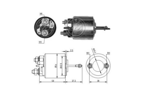 Тягове реле, стартер (ZM) ERA ZM597