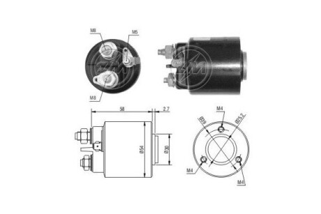 Тягове реле, стартер (ZM) ERA ZM599