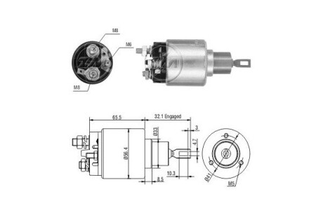 Тягове реле, стартер (ZM) ERA ZM775