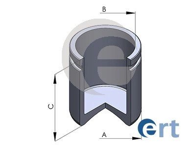 Поршень гальмівної системи ERT 151206-C