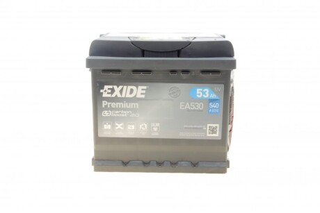 АКБ 6СТ-53 R+ (пт540) (необслуг) Premium EXIDE EA530