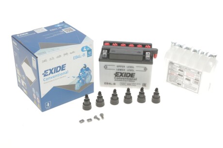 Акумулятор 4Ah-12v (120х70х92) R, EN50 EXIDE EB4L-B