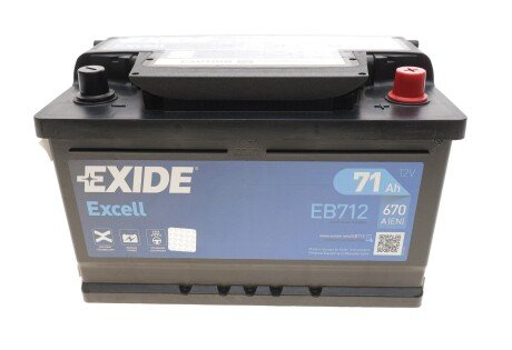 Акумулятор EXIDE EB712 (фото 1)