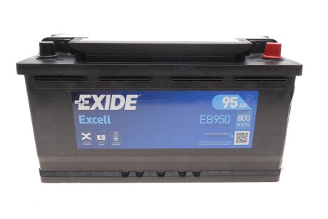 АКБ 6СТ-95 R+ (пт800) (необслуг) EXCELL EXIDE EB950