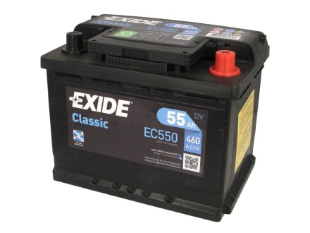 Аккумулятор 55Ah-12v CLASSIC (242х175х190), R, EN460!. -15% EXIDE EC550