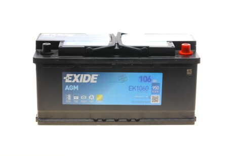 Стартерная батарея (аккумулятор) EXIDE EK1060