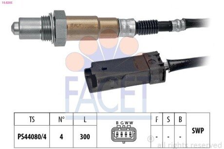 Лямбда-зонд Citroen C3 12-/C4 14- 1.2 FACET 108205