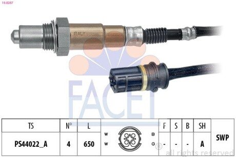 Лямбда-зонд W203/W211 1.8 00> FACET 10.8287