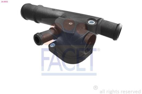 Фланец системы охлаждения Audi A3, A4 (04-10)/VW Golf, Passat (99-09)/Skoda Fabi FACET 260002