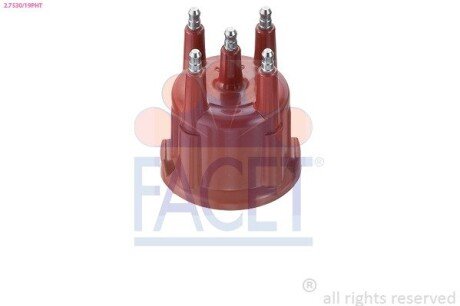 Кришка розподільника запалювання Kadett E/Astra F/Vectra A 1.4-1.6i (2.7530/19PHT) FACET 2753019PHT (фото 1)