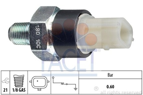 Датчик тиску оливи Dacia Dokker 1.2 tce (12-) (7.0180) FACET 70180