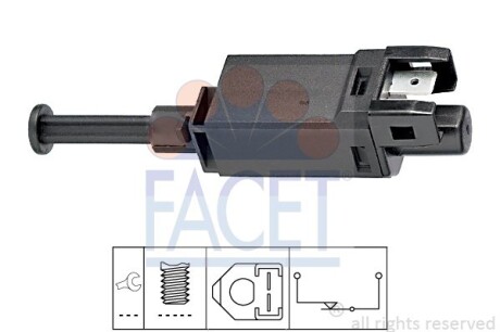 Датчик стоп-сигналу A3/Leon/Octavia/Golf/T4 1.4-2.8TDI -10 (7.1055) FACET 71055 (фото 1)