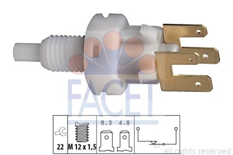 Датчик стоп-сигналу Opel Omega b 2.0 (94-00) (7.1083) FACET 71083