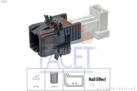 Датчик педалі гальма BMW 1/3/4/5/7/X1/X5 10-> FACET 71312