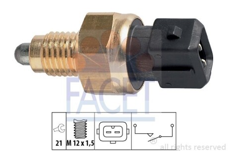 Датчик заднього ходу BMW 3(E36) 90-/5(E39) 97- (7.6131) FACET 76131