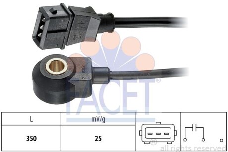 Датчик детонации Vw Transporter iv 2.5 (96-03) (9.3016) FACET 93016