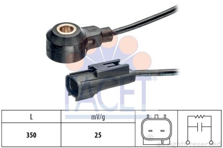 Датчик детонації Opel Agila 1.2 (08-) (9.3222) FACET 93222