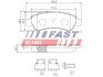 Гальмівні колодки дискові зад. Citroen Jumper Fiat Ducato Peugeot Boxer 2.2Hdi-3.0Hdi 04.06- FAST FT29131 (фото 1)