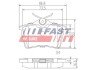 Колодки гальмівні дискові задні комплект PEUGEOT Partner 08-, 308 (T7) 07-19, 308 (T9) 13-; CITROEN Berlingo 08-18, Berlingo 96-08 FAST FT29515 (фото 1)