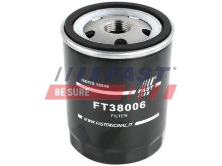 Фільтр масляний 1.8MPI 16V, 1.7D 8V, 1.7TD 8V, 1.9D 8V, 1.9TD 8V Fiat Ducato 94-02, Fiat Bravo 95-01, Fiat Palio 96-20 FAST FT38006