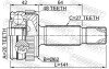 ШРУС ЗОВНІШНІЙ ЗАДНІЙ 20X62X27 FEBEST 1210-D7A48R (фото 2)