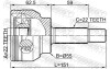 ШРУС ЗОВНІШНІЙ 22X55X22, CHERY FEBEST 1510-006 (фото 2)