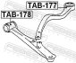 САЙЛЕНТБЛОК ПЕРЕДНЬОГО НИЖНЬОГО ВАЖЕЛЯ FEBEST TAB-177 (фото 2)
