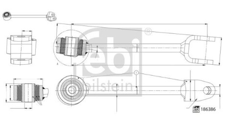 Тяга стабілізатора FEBI BILSTEIN 186386