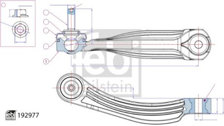 Тяга стабилизатора FEBI BILSTEIN 192977 (фото 1)