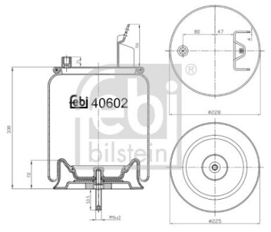 Пневмоподушка FEBI BILSTEIN 40602