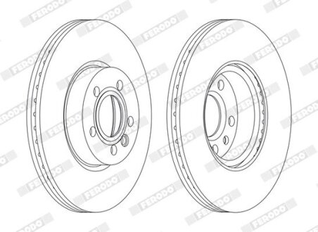 Диск тормозной FERODO DDF1160C