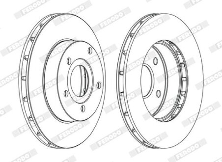 Диск гальмівний FERODO DDF1169C