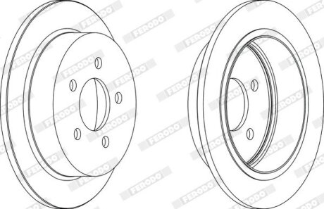 Гальмівний диск FERODO DDF1186
