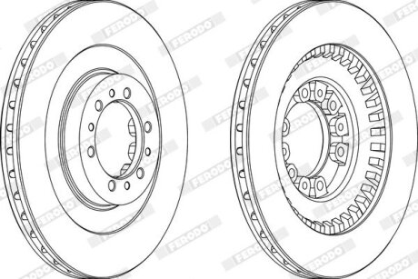 Гальмівний диск FERODO DDF1212