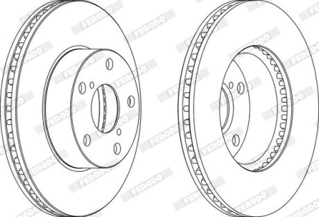 Диск гальмівний FERODO DDF1216 (фото 1)