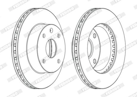 Диск тормозной FERODO DDF1257C