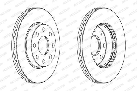 Гальмівний диск FERODO DDF1279C