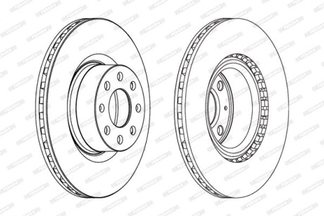 Гальмівний диск FERODO DDF1298C