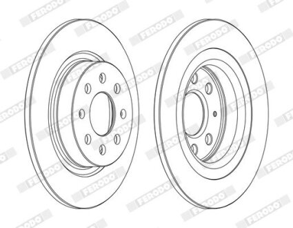 Диск тормозной FERODO DDF1299C