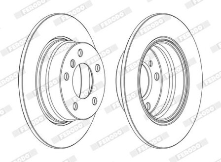 Диск гальмівний FERODO DDF1303C