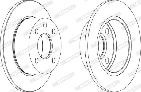 Диск тормозной FERODO DDF135