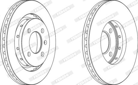 Диск гальмівний FERODO DDF1365