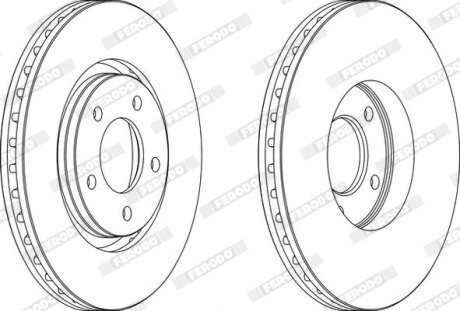 Диск тормозной FERODO DDF1372