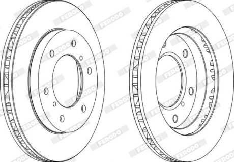 Гальмівний диск FERODO DDF1384