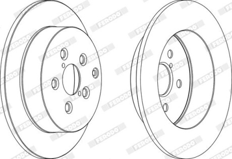 Диск гальмівний FERODO DDF1406