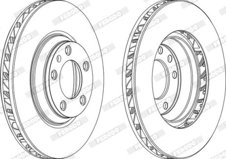 Гальмівний диск FERODO DDF1408LC-1