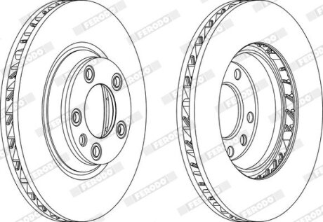 Гальмівний диск FERODO DDF1408RC-1