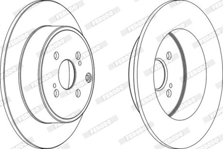Гальмівний диск FERODO DDF1421